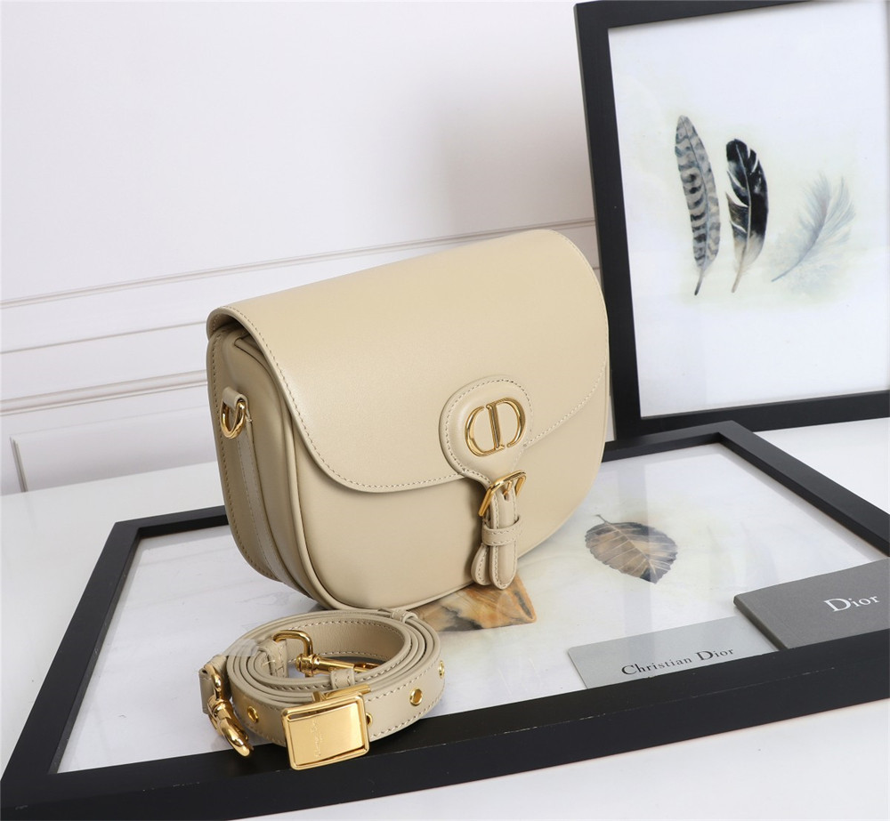 MEDIUM DIOR BOBBY BAG Beige Box Calfskin