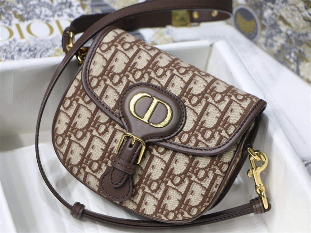 MEDIUM DIOR BOBBY BAG brown Dior Oblique Jacquard