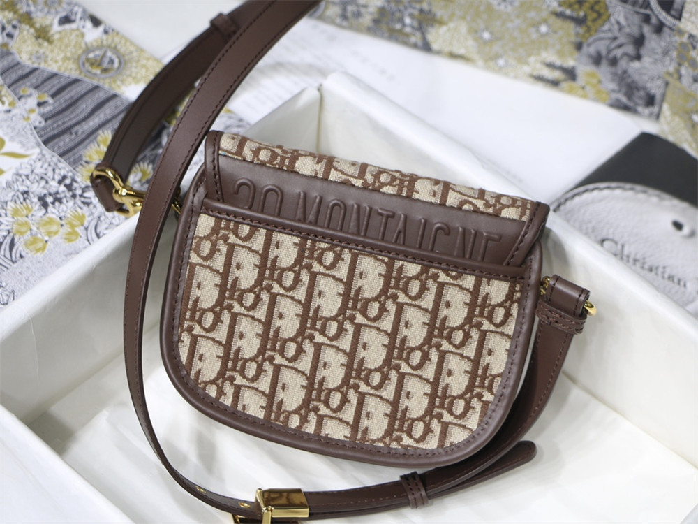 MEDIUM DIOR BOBBY BAG brown Dior Oblique Jacquard
