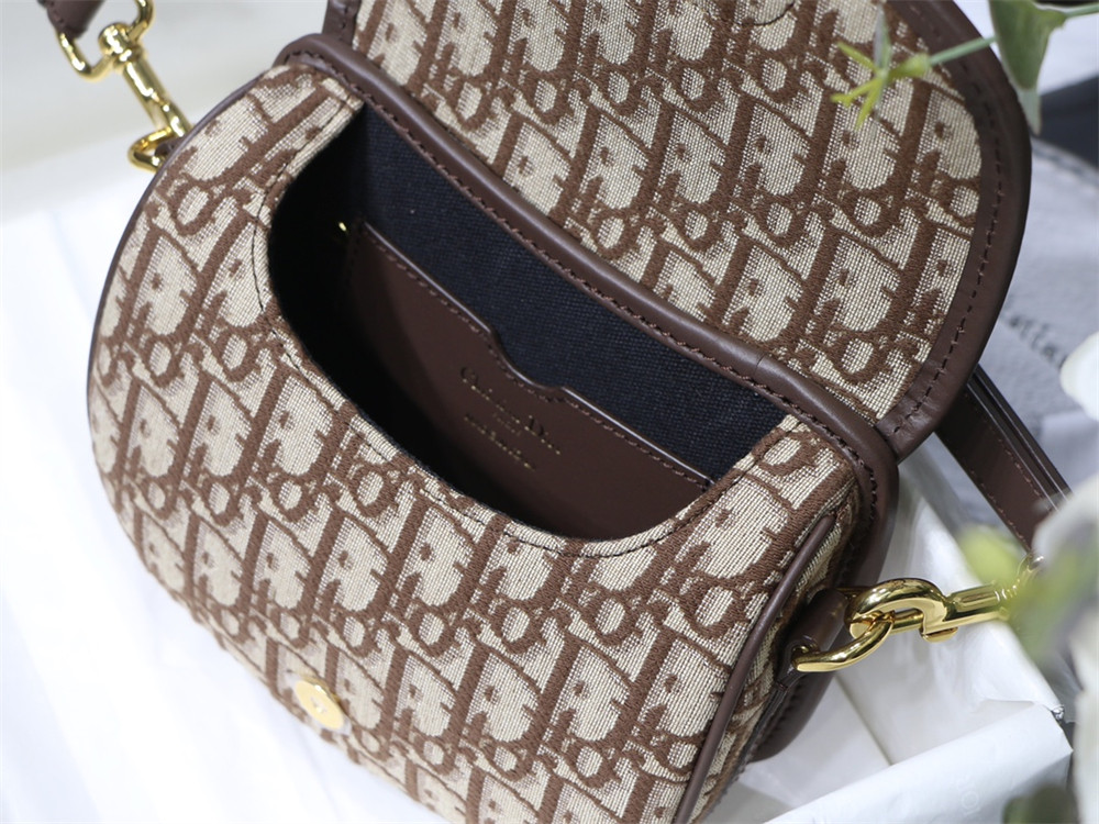 MEDIUM DIOR BOBBY BAG brown Dior Oblique Jacquard