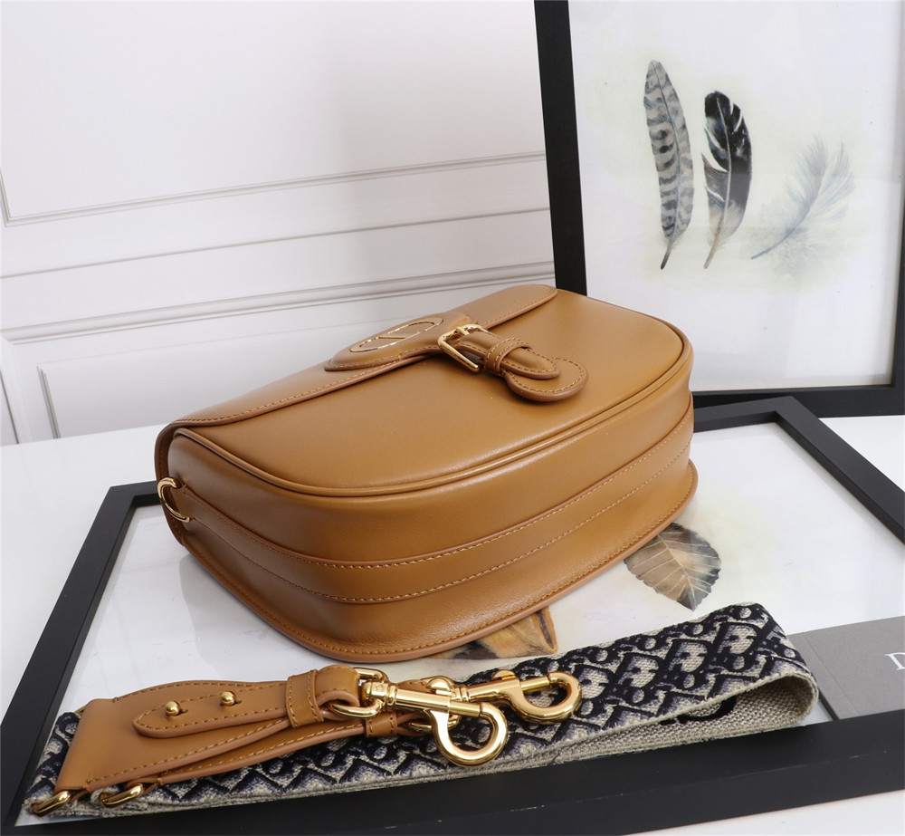 LARGE DIOR BOBBY BAG Caramel Box Calfskin