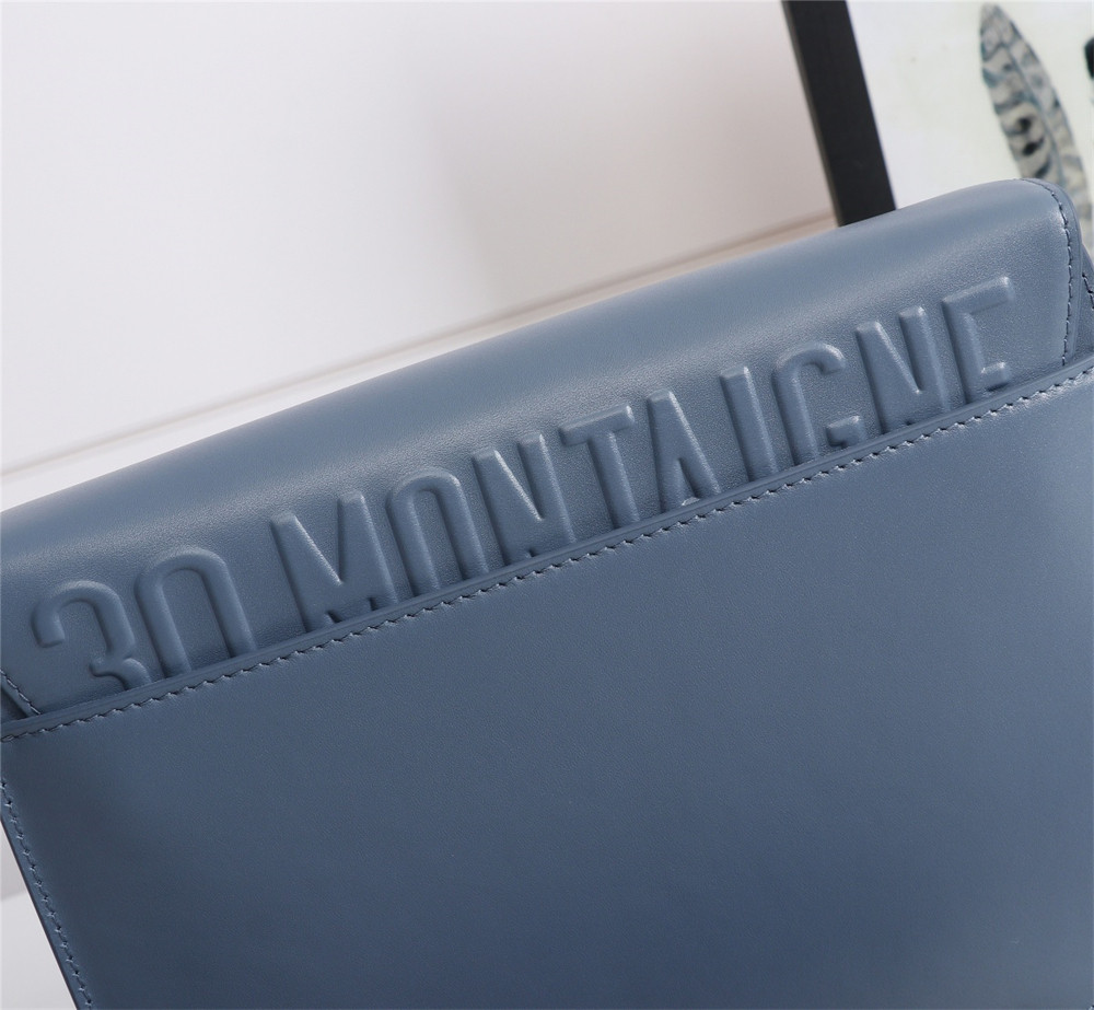 LARGE DIOR BOBBY BAG Blue Box Calfskin