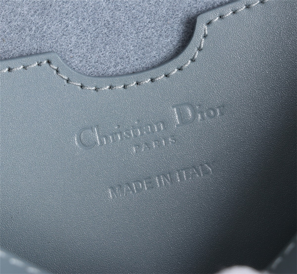 LARGE DIOR BOBBY BAG Light Blue Box Calfskin