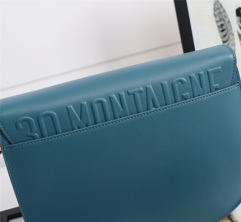 LARGE DIOR BOBBY BAG Navy Box Calfskin