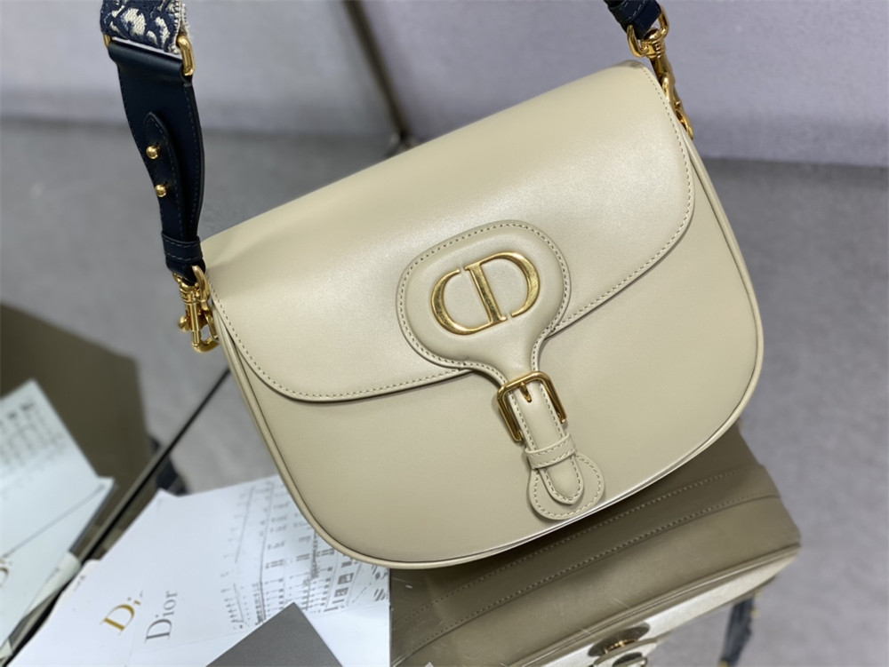 LARGE DIOR BOBBY BAG Light green Box Calfskin