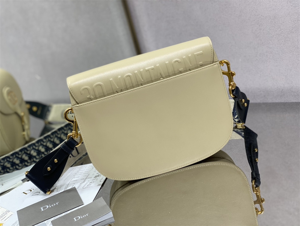 LARGE DIOR BOBBY BAG Light green Box Calfskin