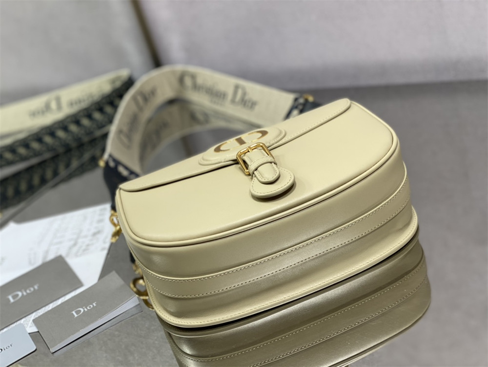 LARGE DIOR BOBBY BAG Light green Box Calfskin