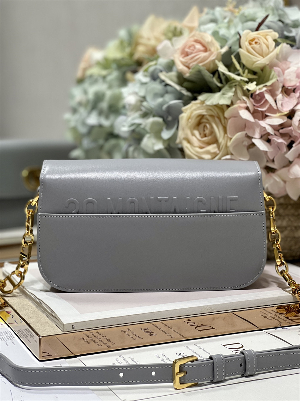 Dior 30 Montaigne Avenue Grey 22.5 x 12.5 x 6.5 cm