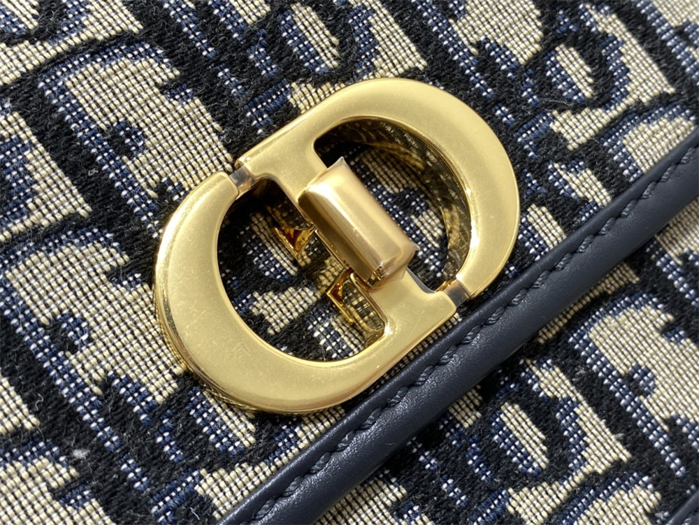 SMALL 30 MONTAIGNE AVENUE BAG Blue Dior Oblique Jacquard
