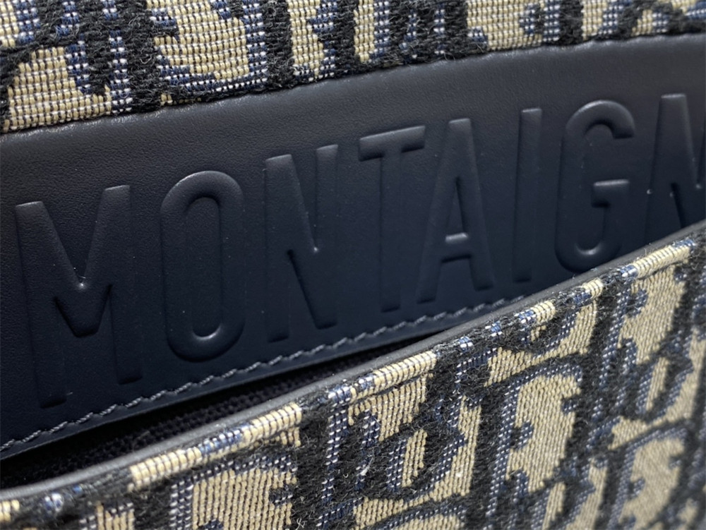SMALL 30 MONTAIGNE AVENUE BAG Blue Dior Oblique Jacquard