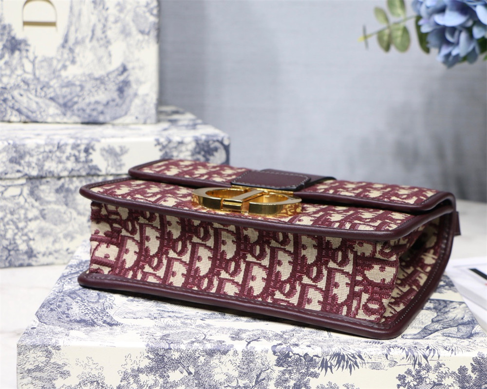 DIOR 30 MONTAIGNE CHAIN BAG ROSERED 24x18x8 cm