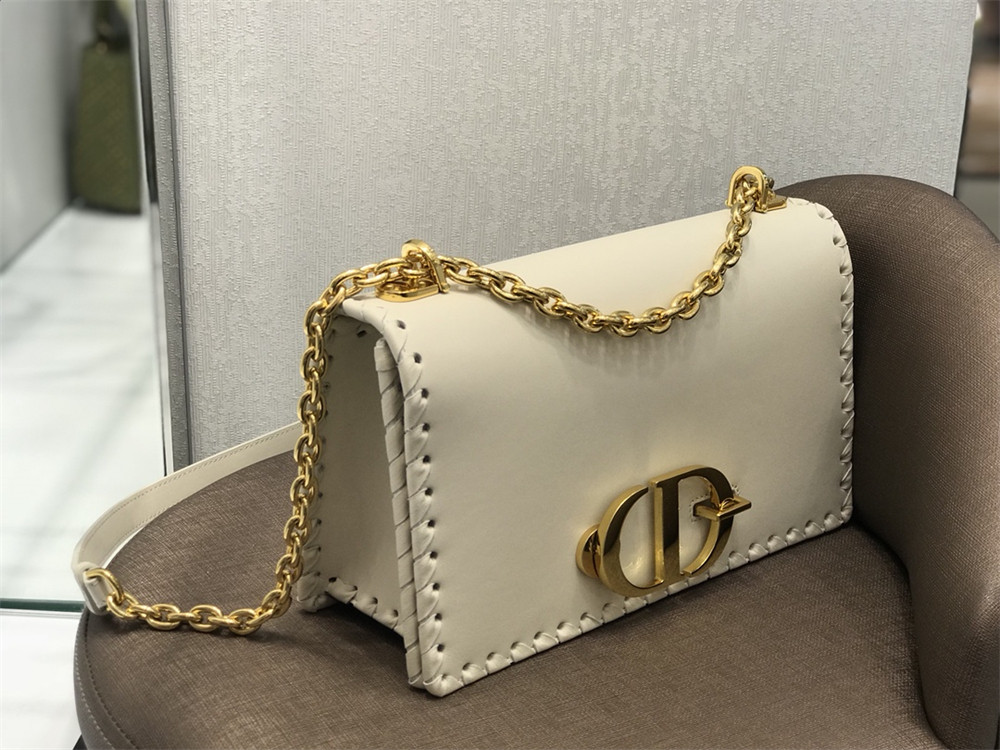 DIOR 30 MONTAIGNE CHAIN BAG WHITE