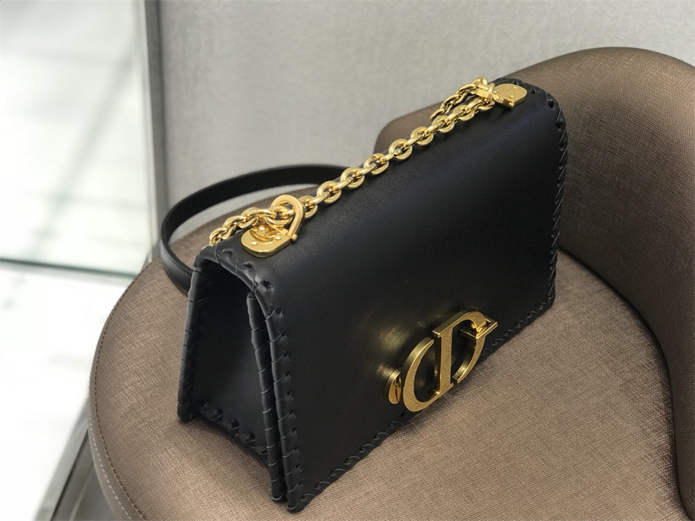 DIOR 30 MONTAIGNE CHAIN BAG BLACK