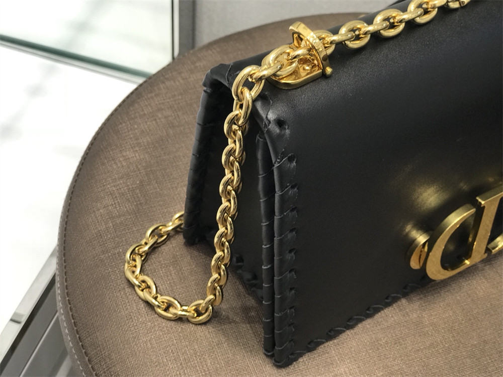 DIOR 30 MONTAIGNE CHAIN BAG BLACK