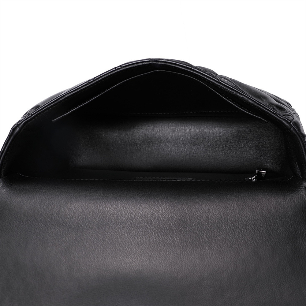 MEDIUM DIOR CARO BAG Black Supple Cannage Calfskin With Silver Hardware 20x12x7cm