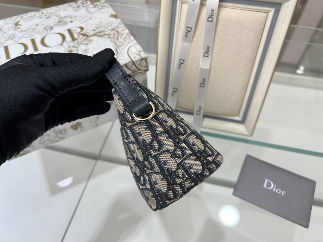 DIOR TRAVEL NOMAD POUCH Blue Dior Oblique Jacquard