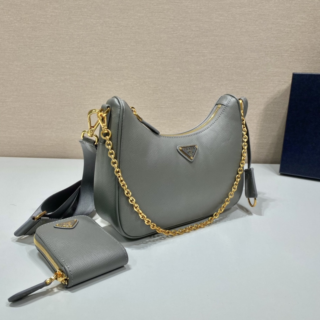 Prada Re-Edition 2005 Saffiano leather bag Grey
