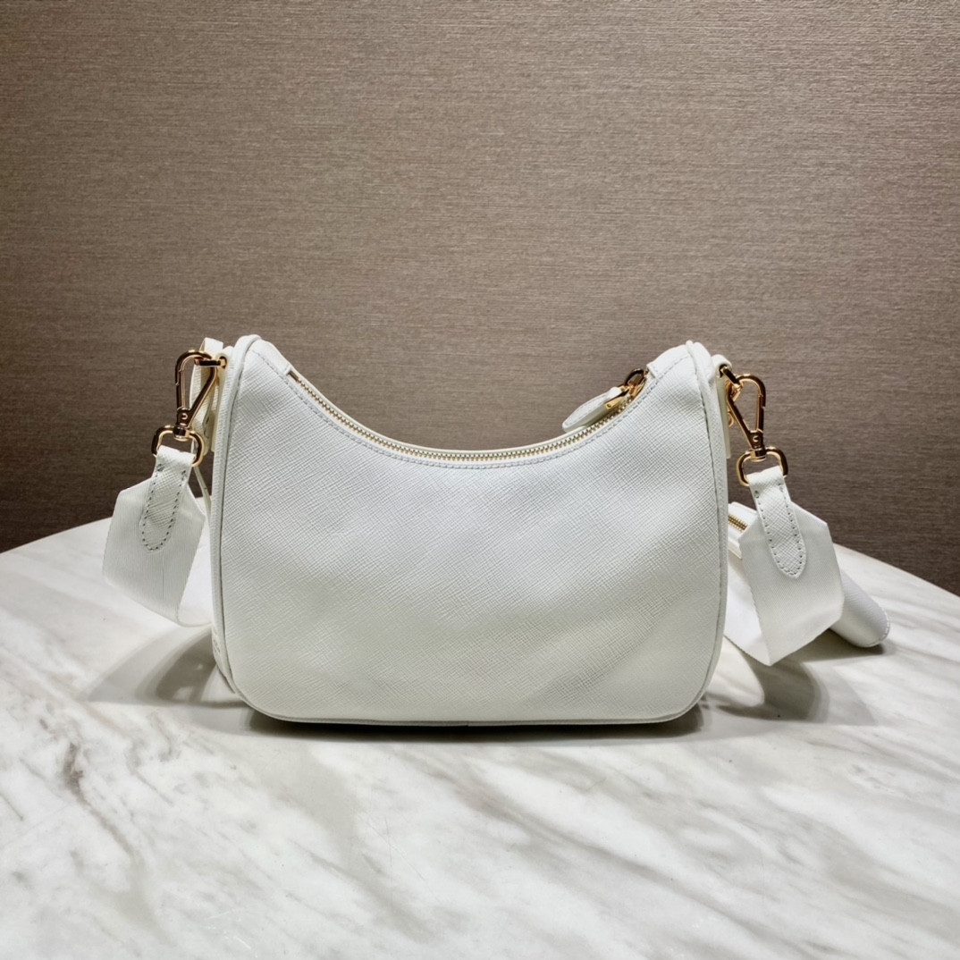 Prada Re-Edition 2005 Saffiano leather bag White
