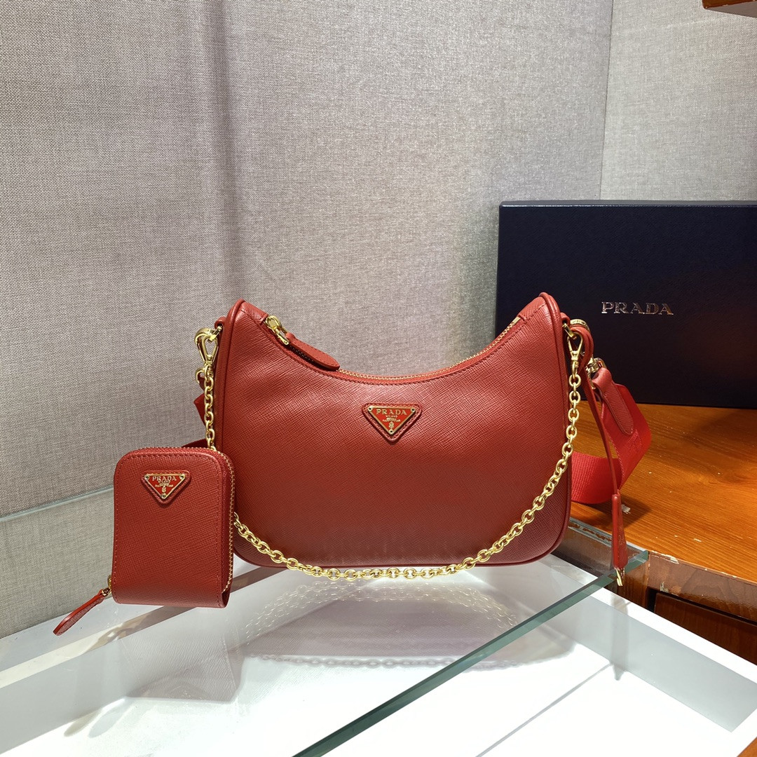 Prada Re-Edition 2005 Saffiano leather bag Red