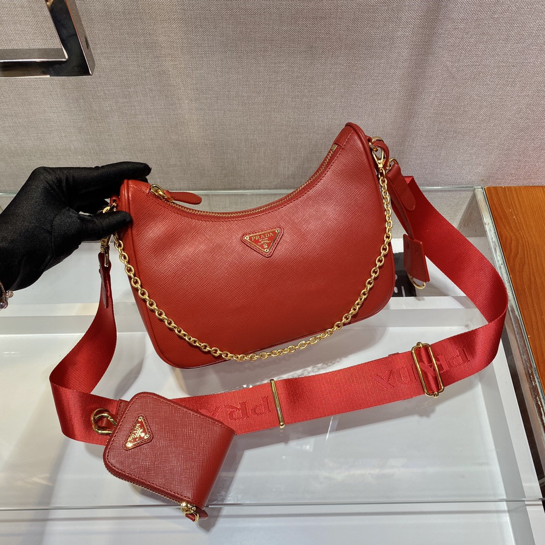 Prada Re-Edition 2005 Saffiano leather bag Red
