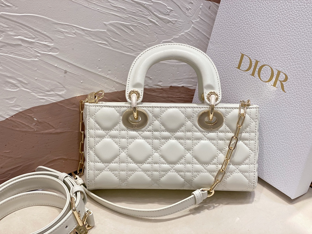 DIOR SMALL LADY D-JOY BAG Latte