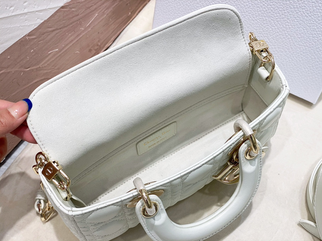 DIOR SMALL LADY D-JOY BAG Latte