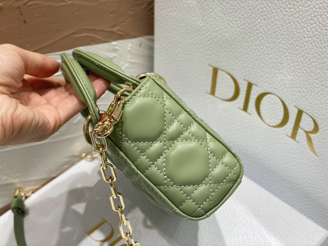 DIOR MINI LADY D-JOY BAG GREEN