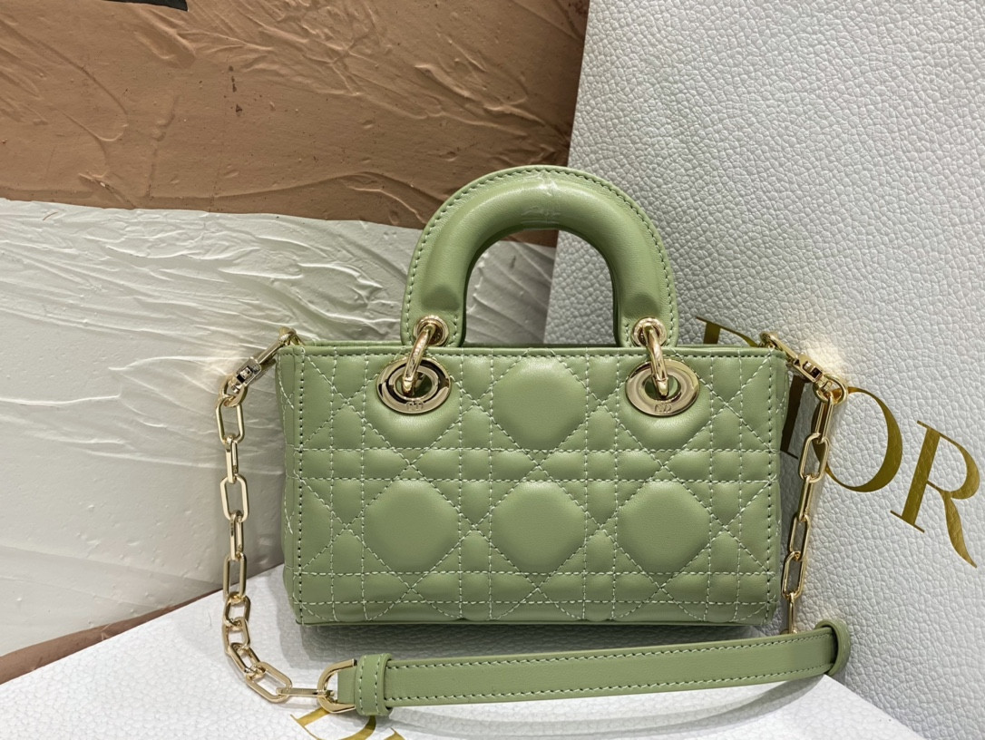DIOR MINI LADY D-JOY BAG GREEN