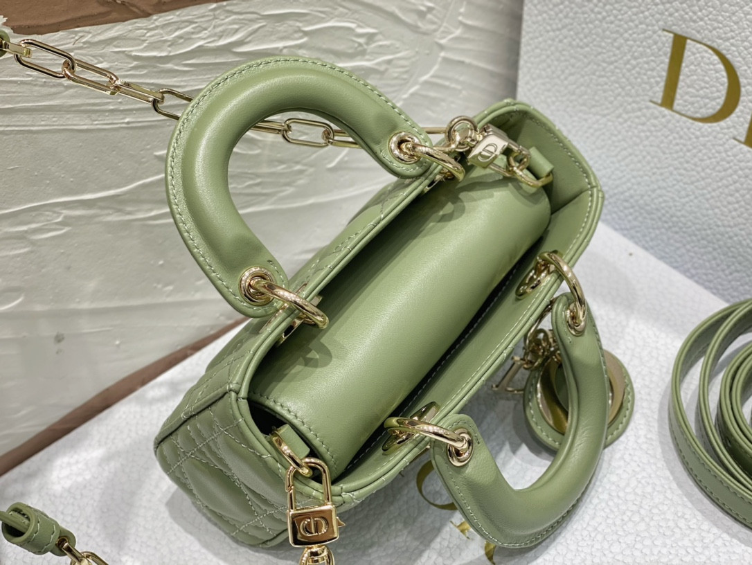 DIOR MINI LADY D-JOY BAG GREEN