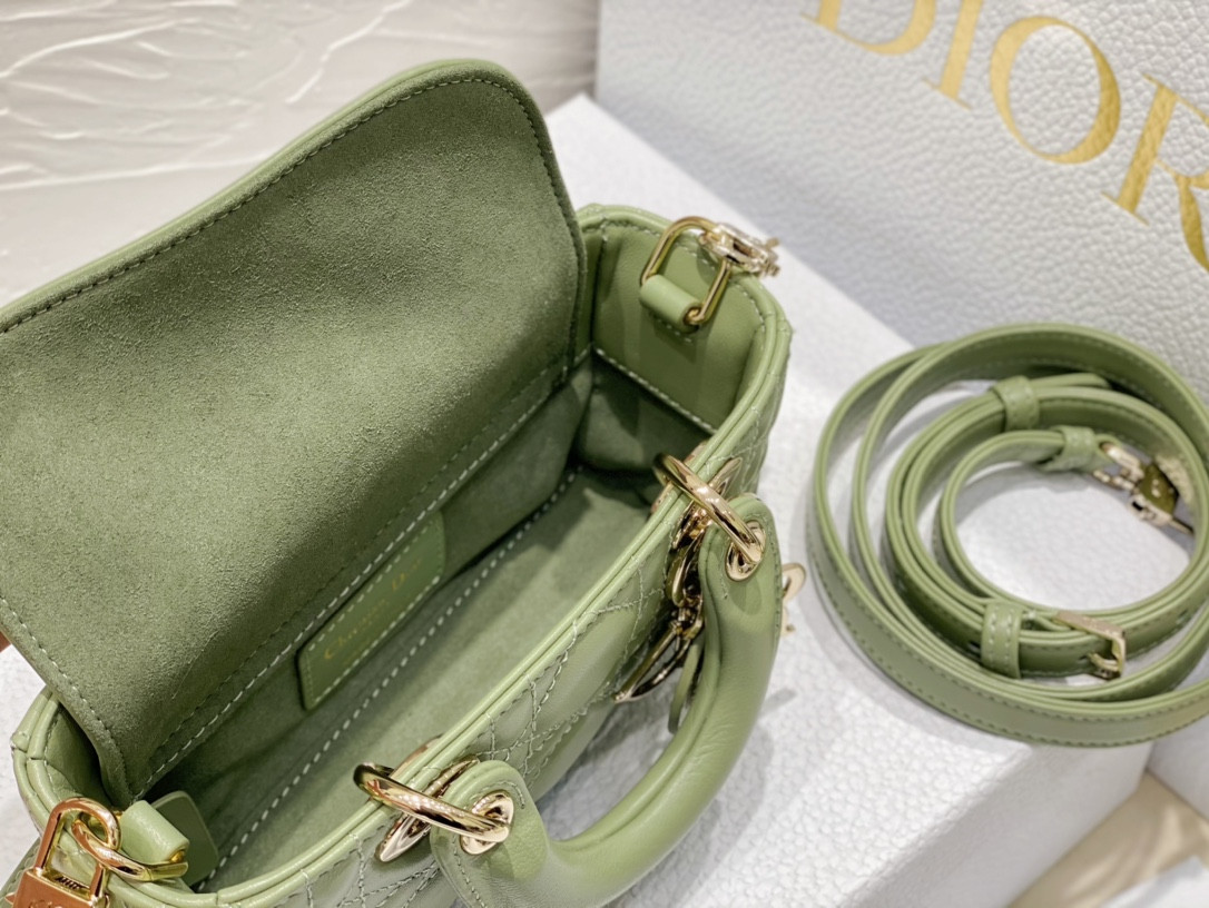 DIOR MINI LADY D-JOY BAG GREEN