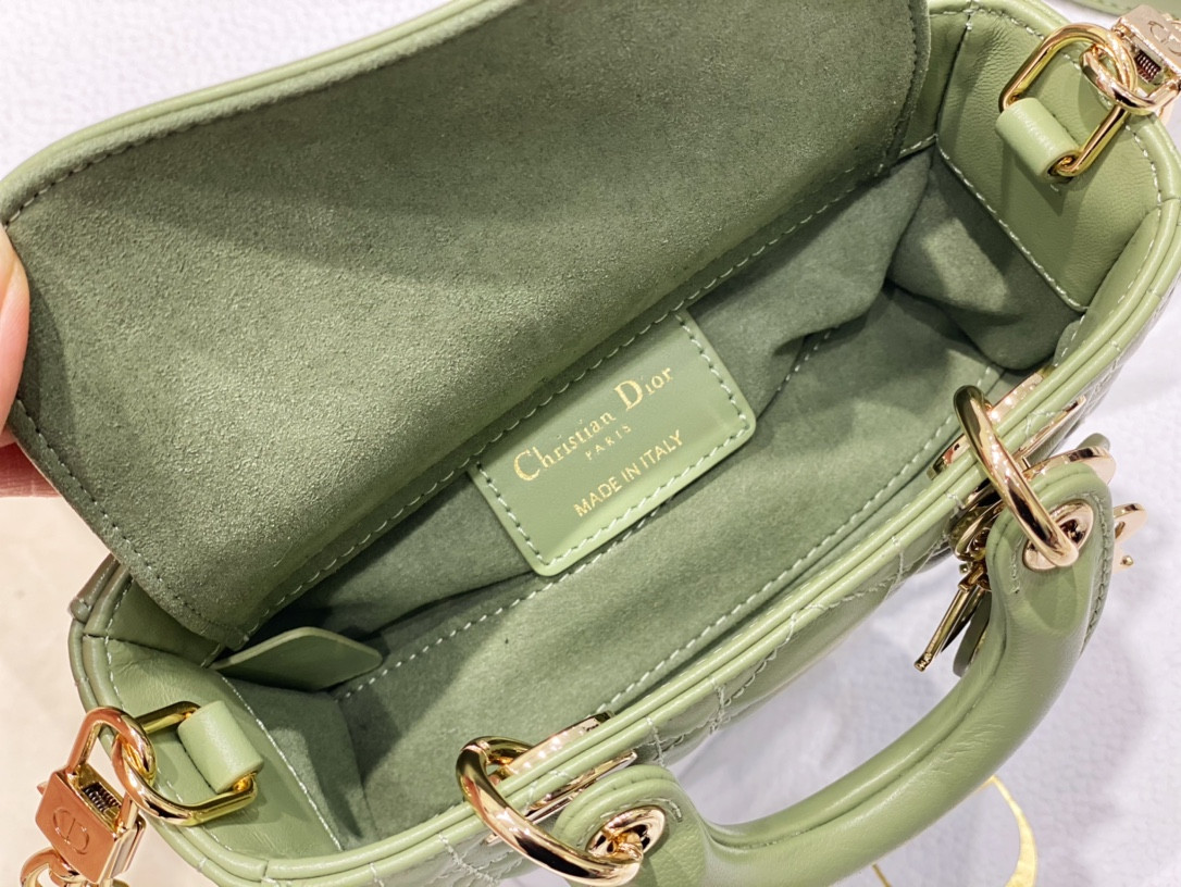 DIOR MINI LADY D-JOY BAG GREEN