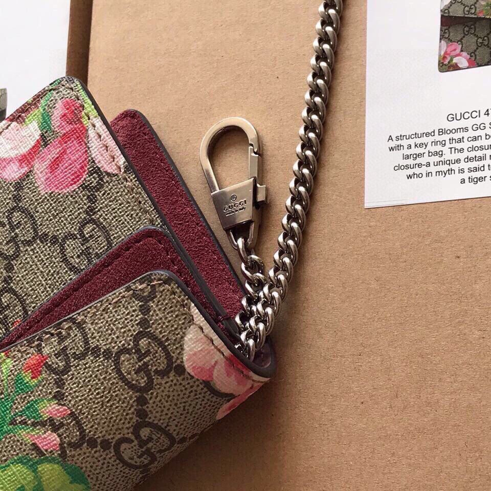 GUCCI DIONYSUS SUPREME SUPER MINI BAG 6.5"Wx3.9"Hx1.6"D