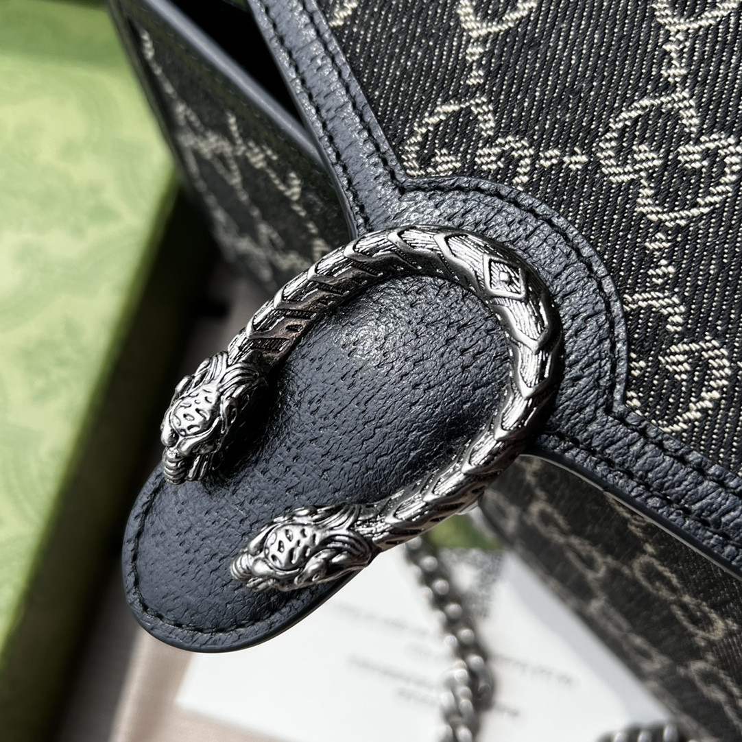 GUCCI DIONYSUS GG SUPREME MINI BAG 8"Wx5"Hx2.3"D