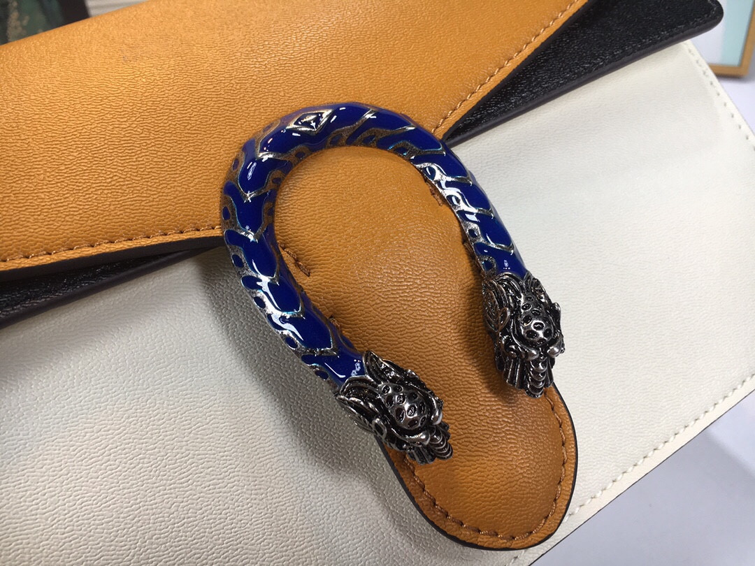 GUCCI DIONYSUS SMALL SHOULDER BAG WHITE 11"Wx7"Hx3.5"D