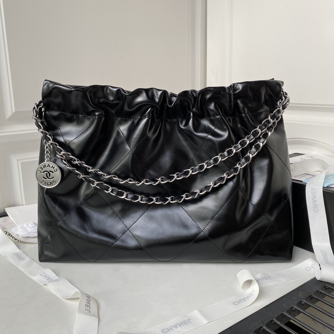 CHANEL 22 HANDBAG Shiny Calfskin 30×45×8cm
