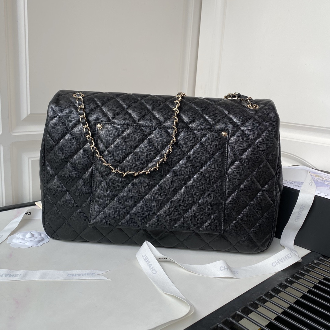 CHANEL CLASSIC FLAP BLACK 28x38x12cm