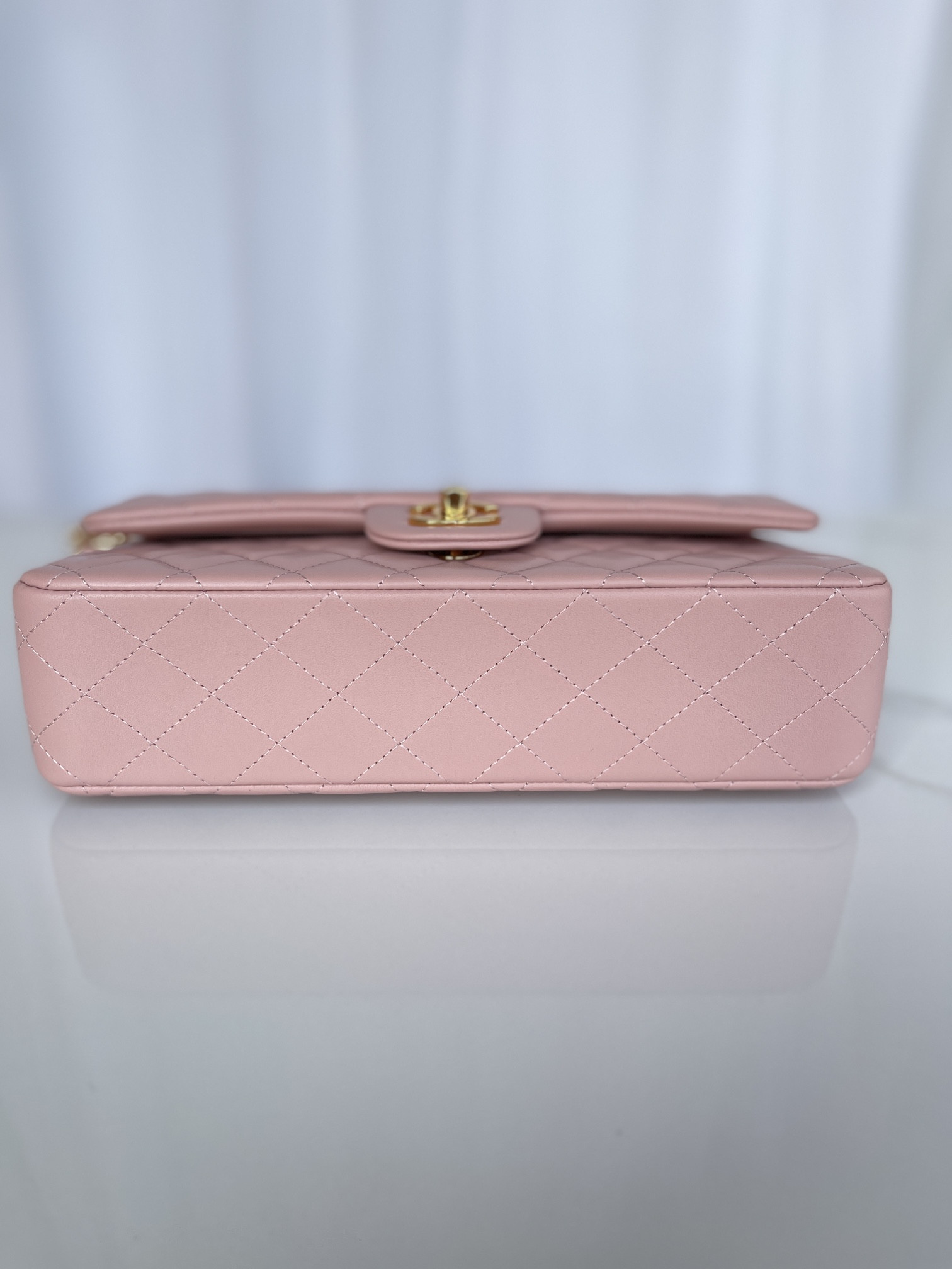 CHANEL CLASSIC FLAP 25CM CF PINK GOLD 6 × 9.9 × 2.5 in