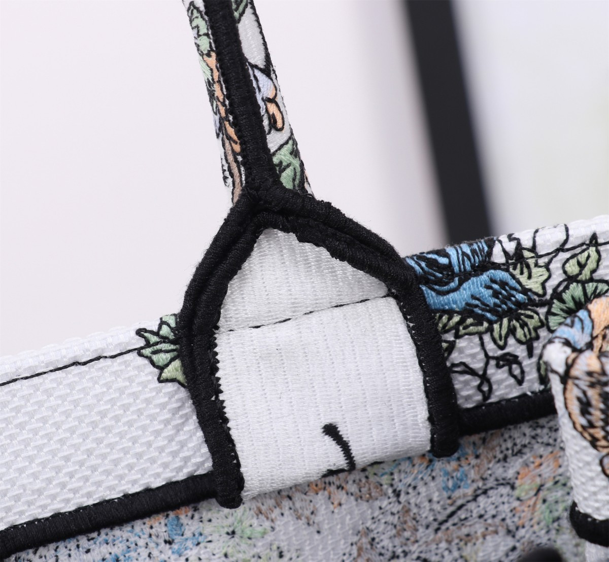 Medium Dior Book Tote White Multicolor Toile de Jouy Mexico Embroidery 14 x 11 x 6.5 inches