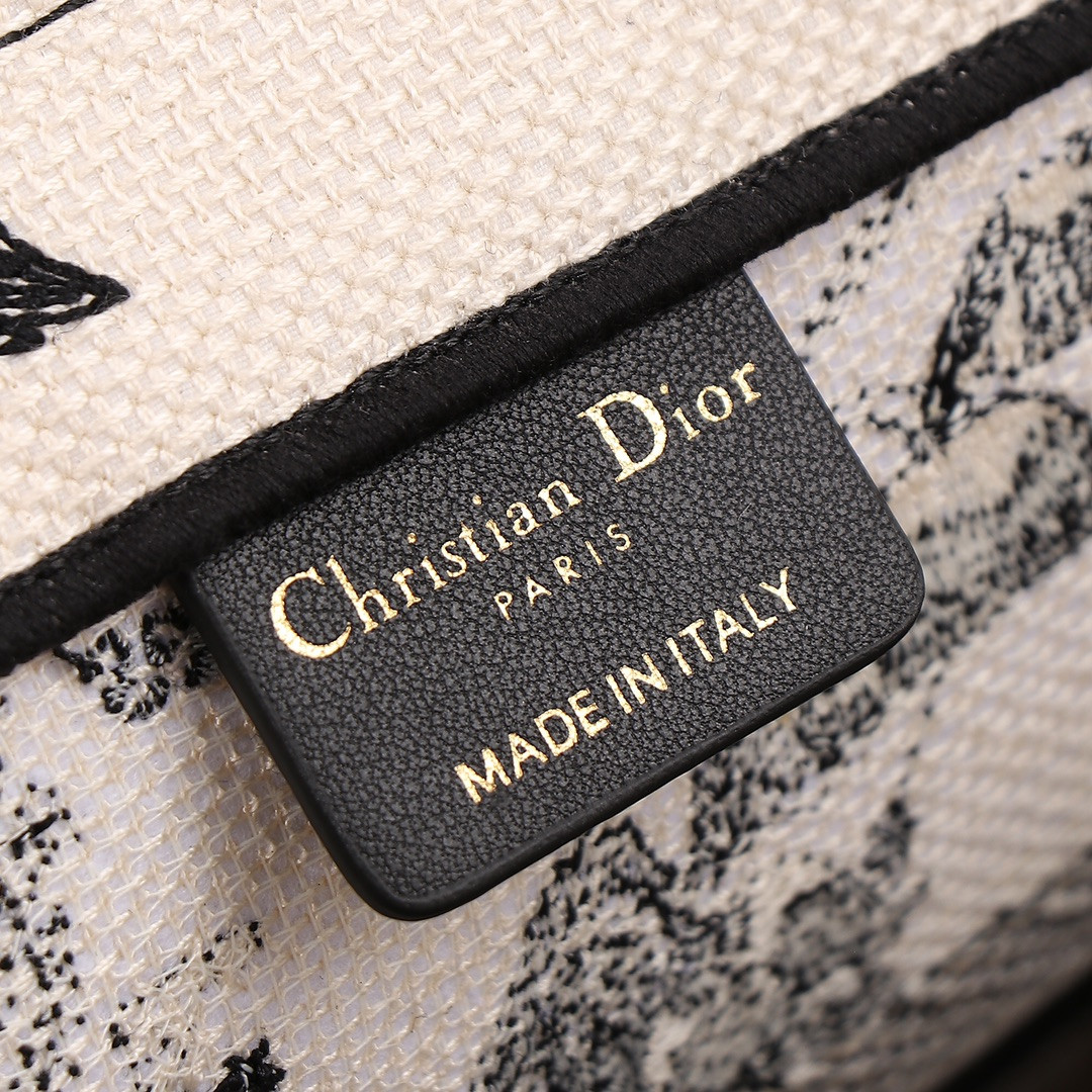 Medium Dior Book Tote De Jouy Zodiac 14 x 11 x 6.5 inches