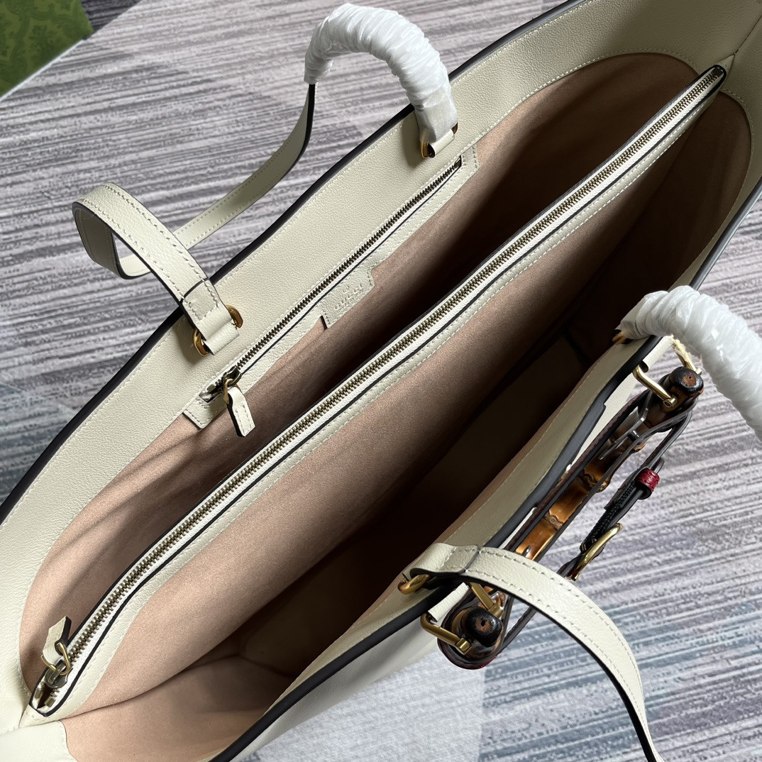 GUCCI DIANA LARGE TOTE BAG White 40W x 34H x 21D CM