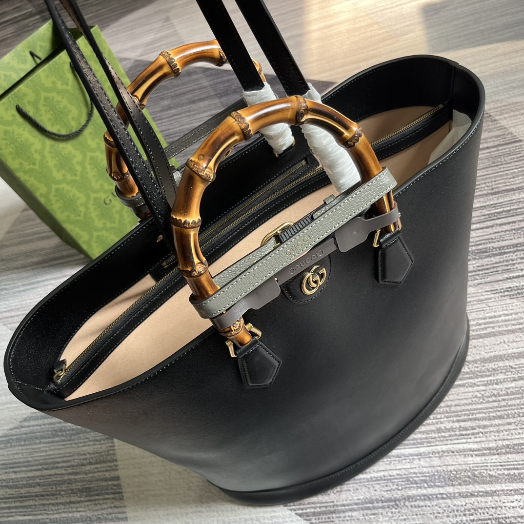 GUCCI DIANA LARGE TOTE BAG Black 40W x 34H x 21D CM