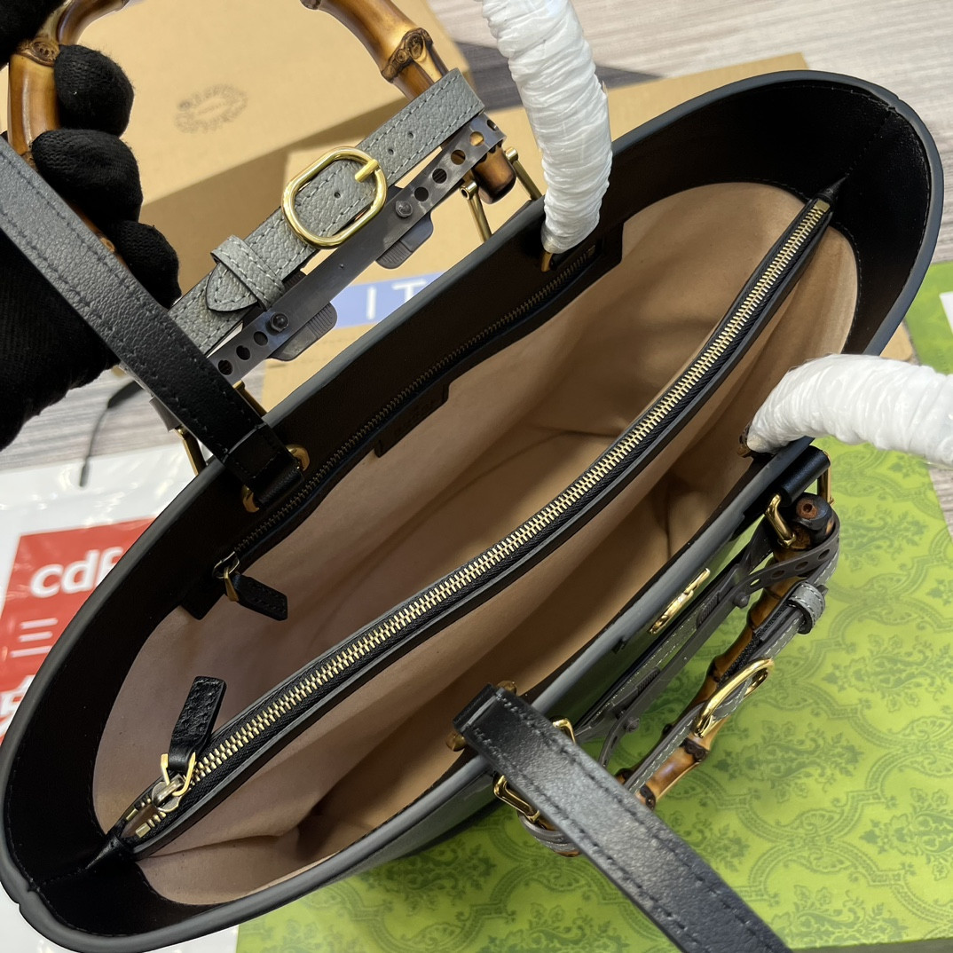 GUCCI DIANA MEDIUM TOTE BAG Black 31W x 27H x 15D CM