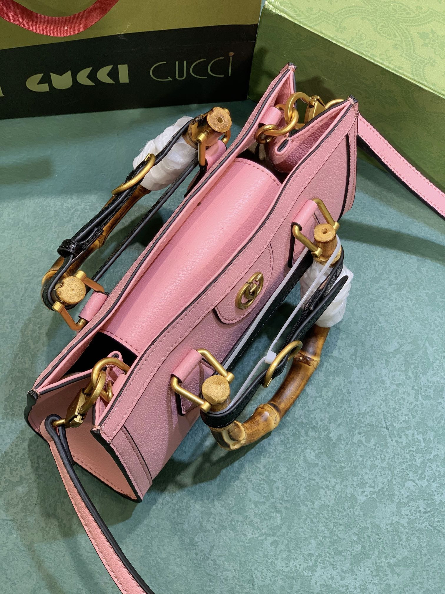 GUCCI DIANA SMALL SHOULDER BAG Pink 25W x 16H x 9D CM