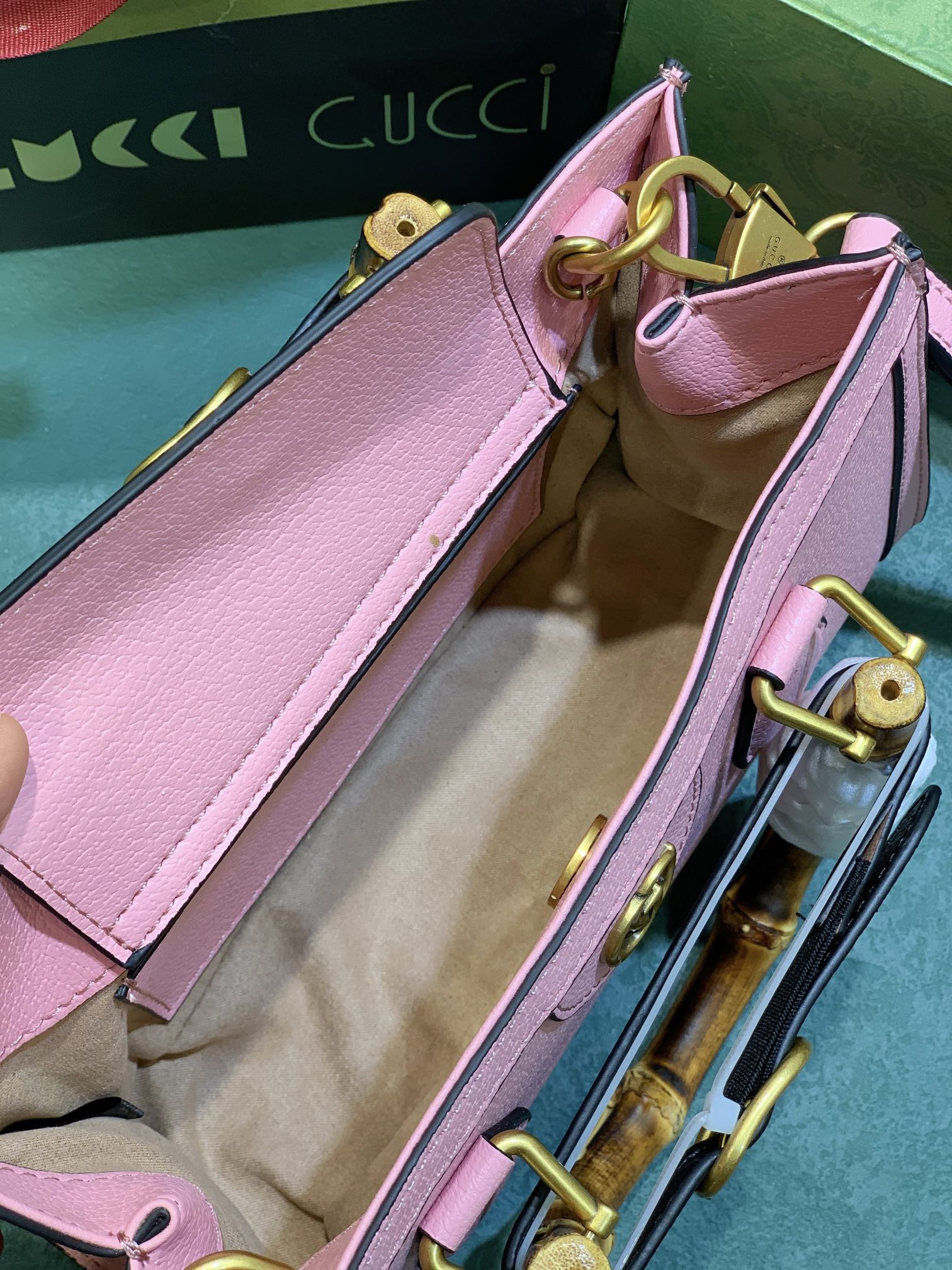 GUCCI DIANA SMALL SHOULDER BAG Pink 25W x 16H x 9D CM