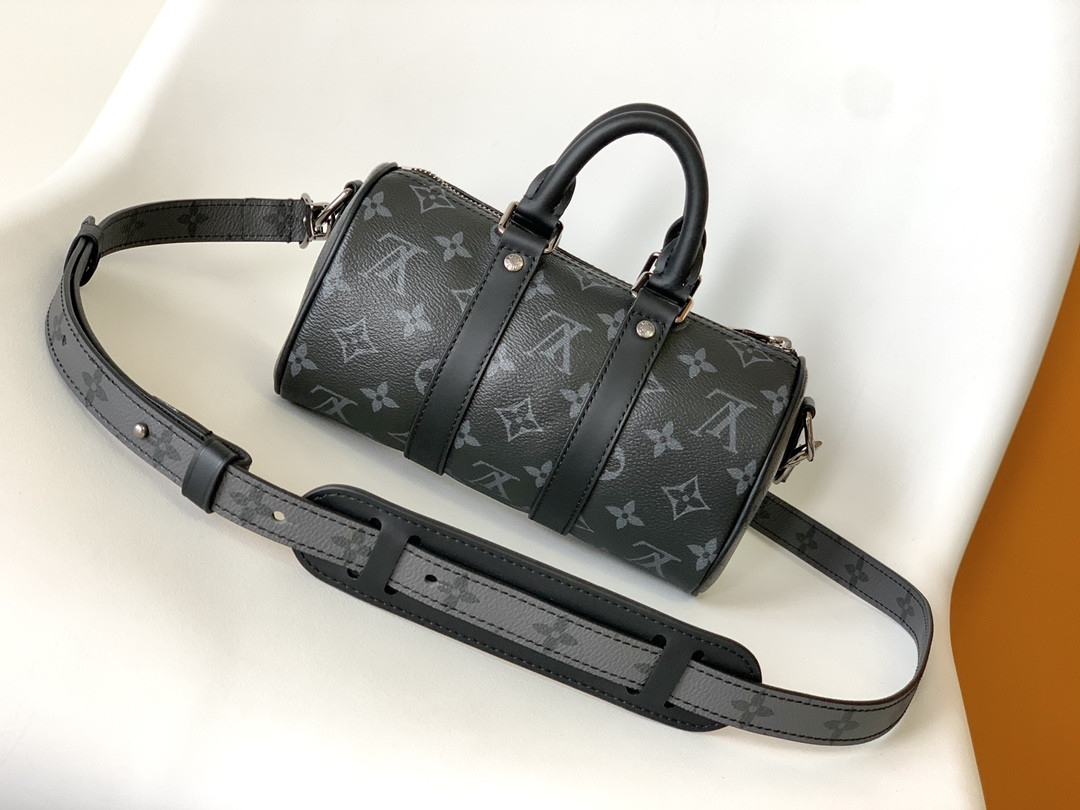 Louis Vuitton Keepall XS Monogram Eclipse Reverse Black M45947 21 x 12 x 9 CM
