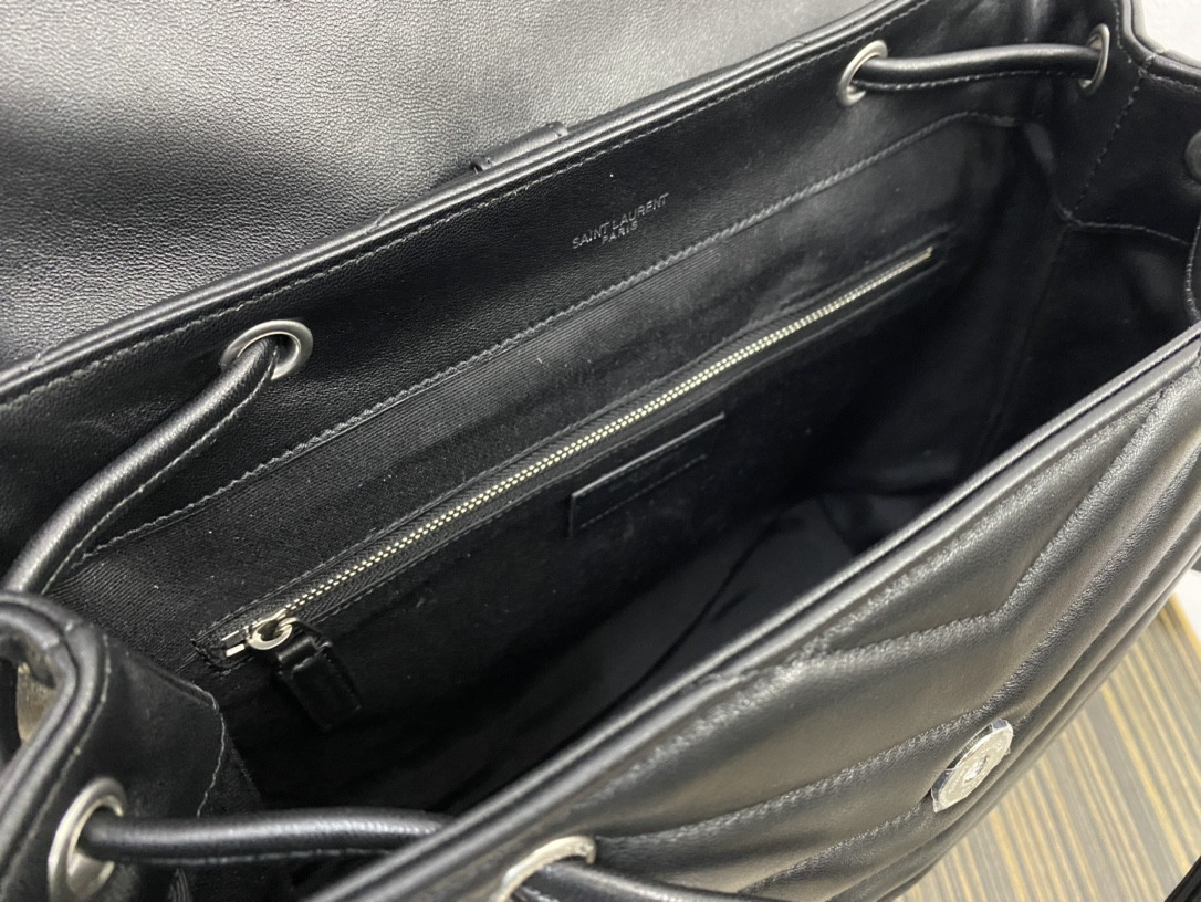 YSL LOULOU BACKPACK BLACK 33x26x13cm