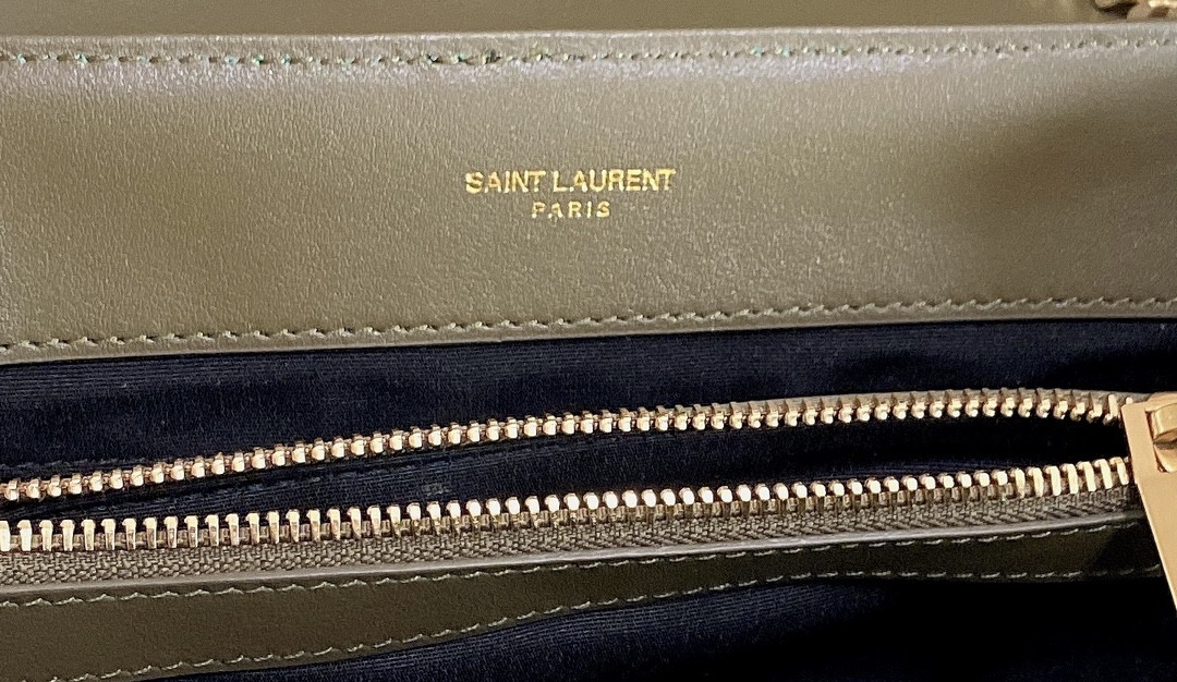 YSL LOULOU MEDIUM IN QUILTED LEATHER 12.5 X 8.6 X 3.5 INCHES