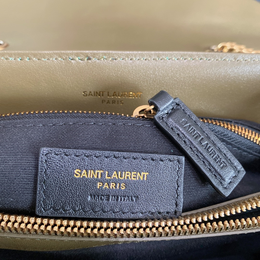 YSL LOULOU MEDIUM IN QUILTED LEATHER 12.5 X 8.6 X 3.5 INCHES