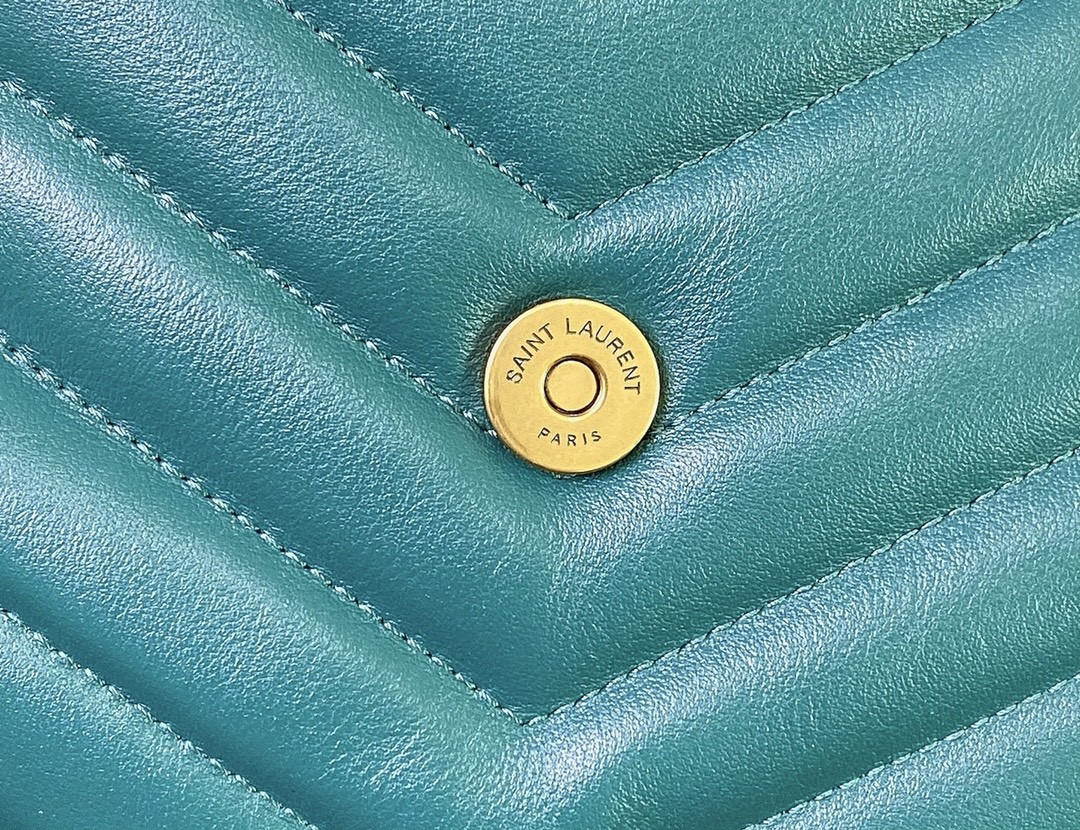 YSL LOULOU MEDIUM BAG IN Y-QUILTED LEATHER BAG 12.5 X 8.6 X 4.7 INCHES