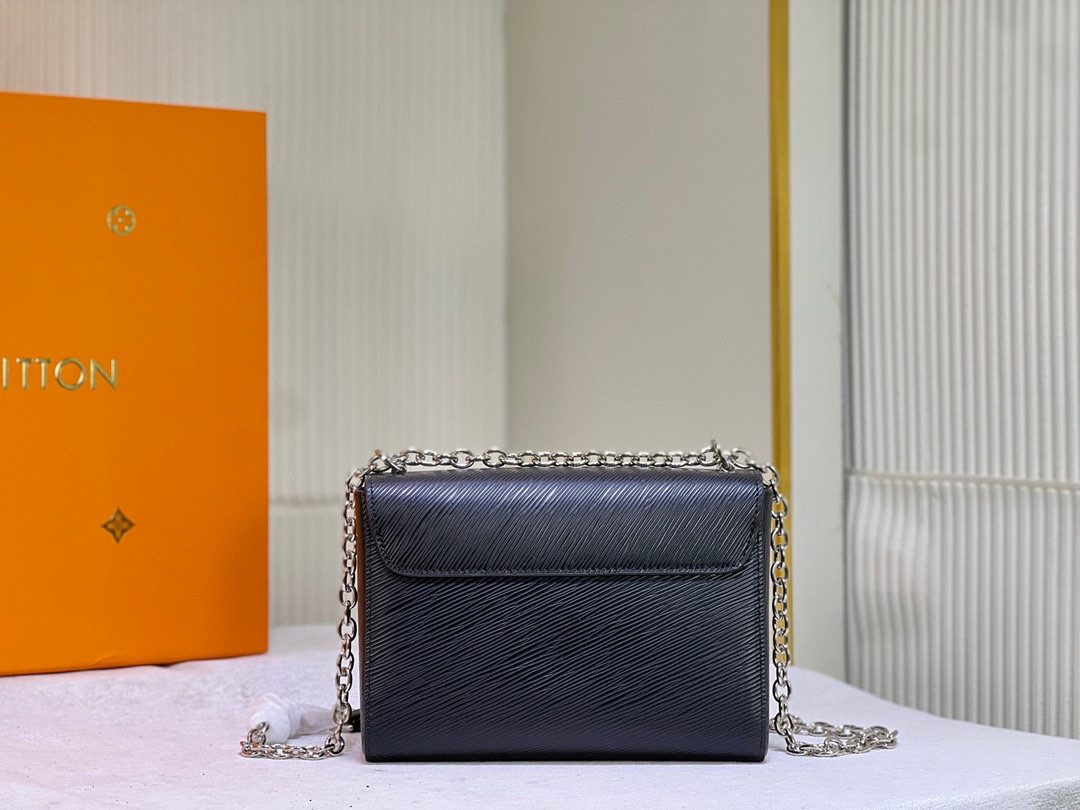 LOUIS VUITTON Twist MM Black 9.1 x 6.7 x 3.7 inches